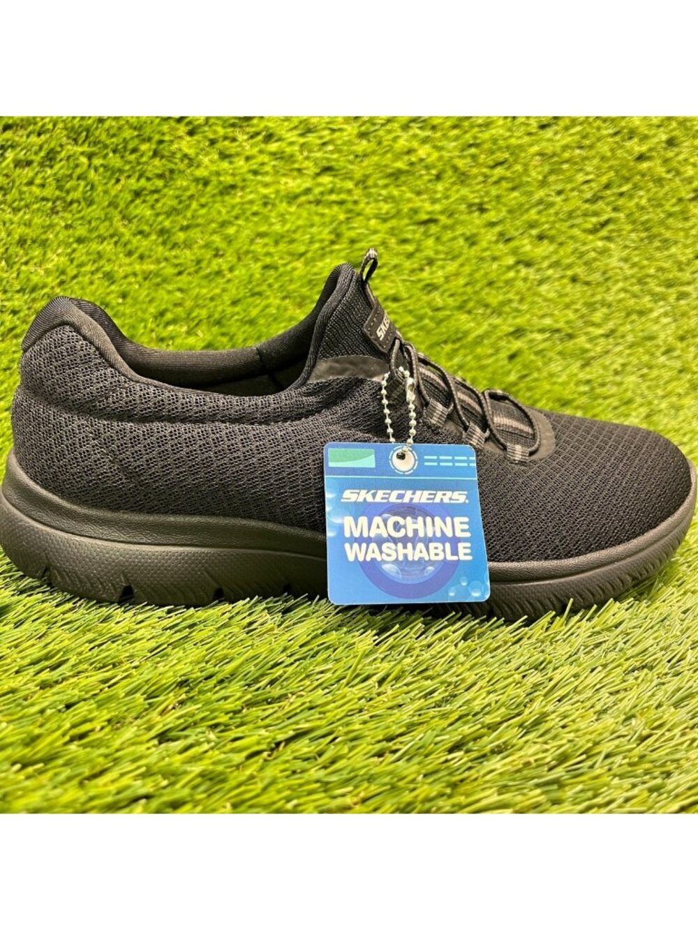 Skechers Summits Womens Size 6.5 Triple Black Athletic Running Shoes Sneakers